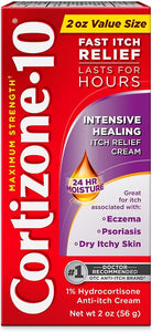 Cortizone-10 Max Strength Intensive Healing Itch Relief Cream, 2 oz.