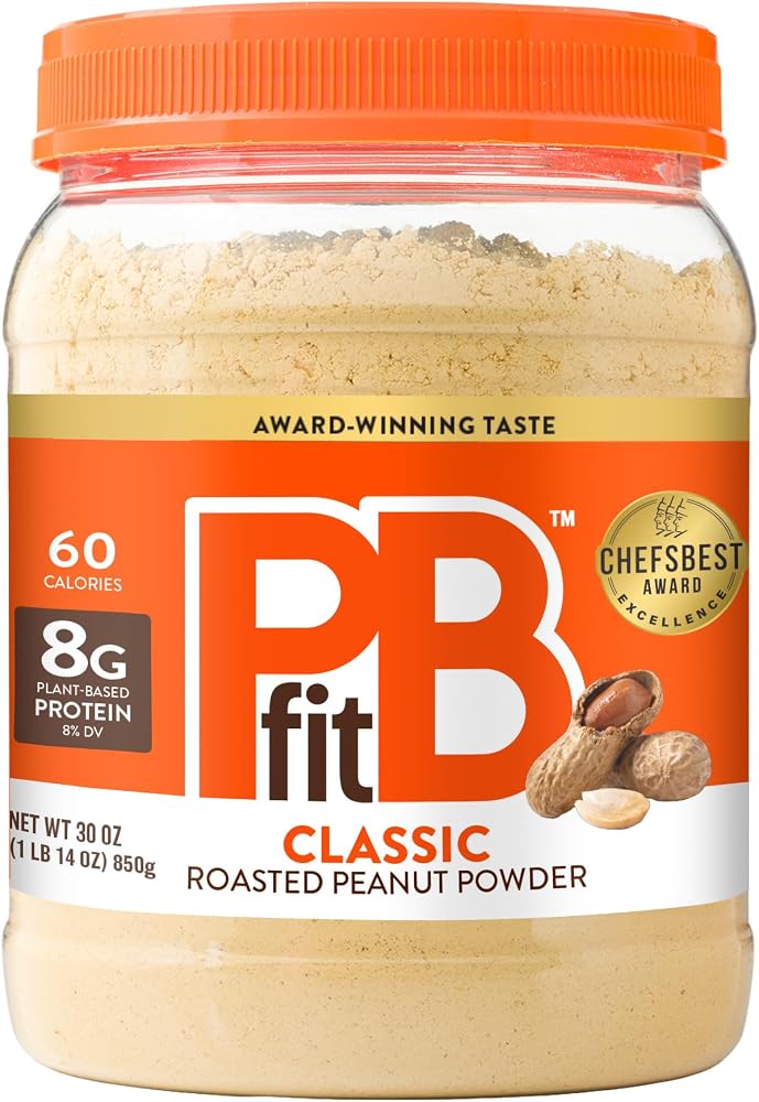 PBfit Classic Peanut Butter Powder 30 Oz, Peanut Spread with 8g Protein