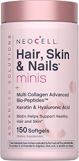 NeoCell Hair Skin and Nails Vitamins with Collagen | 150 Softgels