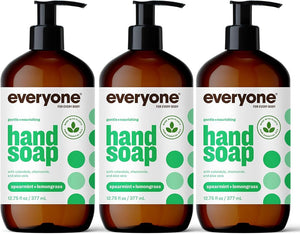 Everyone Liquid Hand Soap, 12.75 Ounce , Ruby Grapefruit, Plant-Based Cleanser with Pure Essential Oils - Personal Care