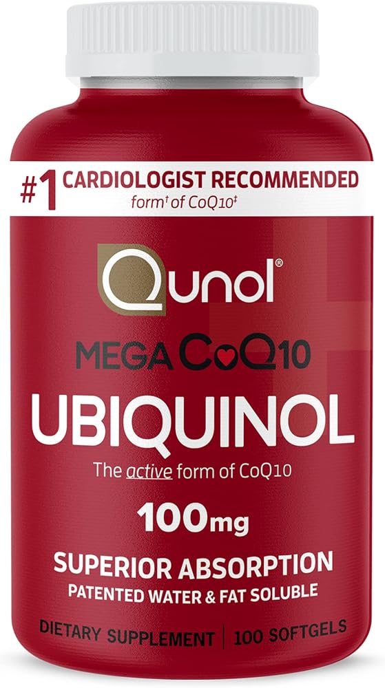 Qunol Mega Ubiquinol CoQ10 100mg, Superior Absorption, 100 Softgels - Personal Care