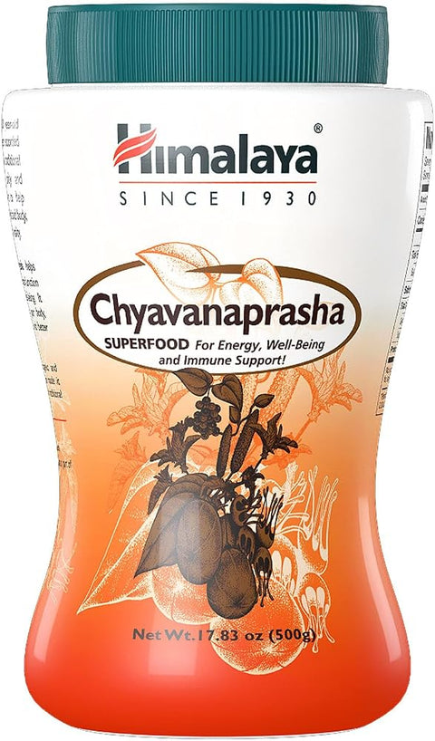 Himalaya Chyavanprash Jam - Herbal Superfood Spread for Immune Support and Promoting Stress Relief, Vitality and Energy - Gluten Free, Non-GMO, 17.83 oz