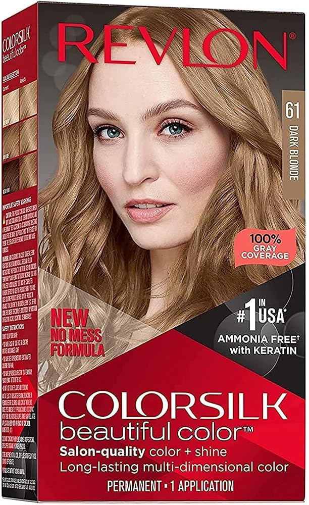 Revlon ColorSilk Beautiful Color, Dark Blonde [61], 1 Count