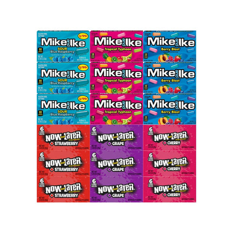 Assorted Candy Mix - Mike and Ike & Now and Later Variety Pack (18 Count)
