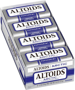 Altoids Arctic Peppermint Breath Mints Hard Candy Bulk, 1.2 oz Tin (Pack of 8) - Personal Care