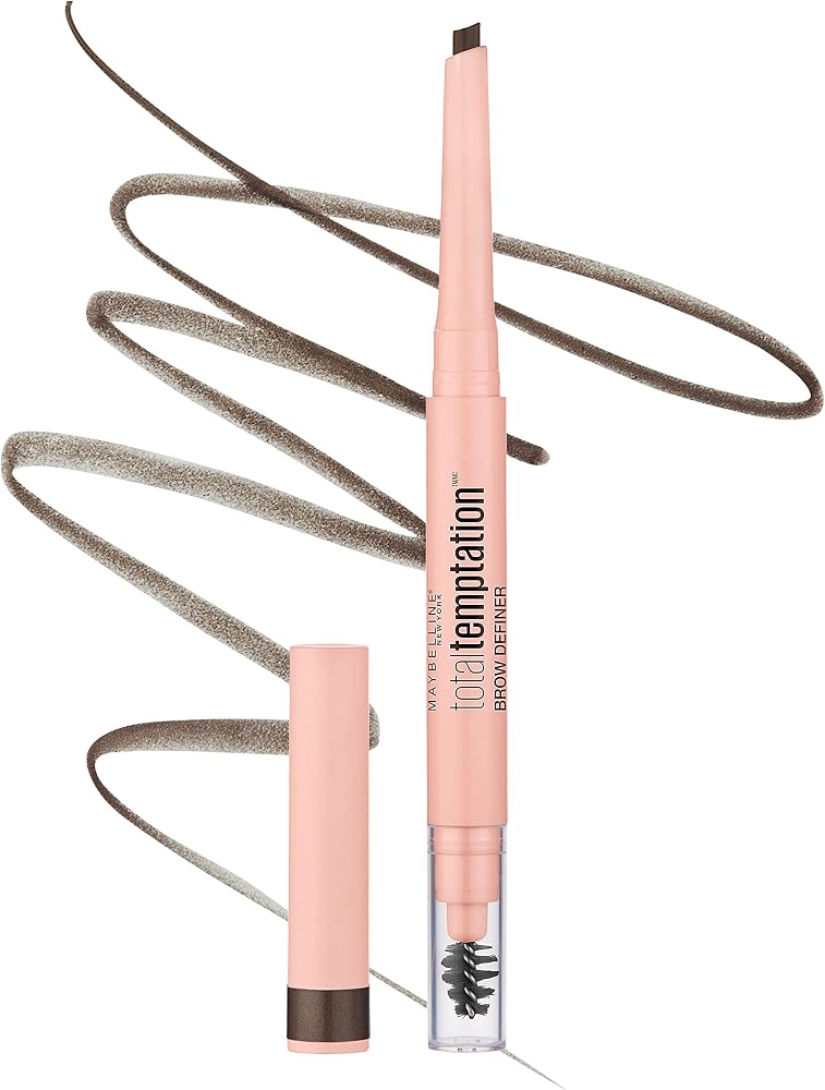 Maybelline Total Temptation Eyebrow Definer Pencil, Deep Brown, 1 Count