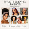 Kachanaa 4 Pack Wide Headbands for Women Non Slip Elastic Boho Bandeau Hair Bands Yoga Wor - Image 5