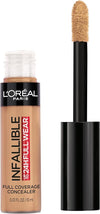 L'Oreal Paris Makeup Infallible Full Wear Waterproof Matte Concealer, Full Coverage, Toffee, 0.33 fl. oz.