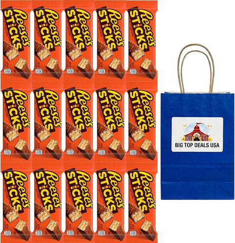 Reeses Sticks Milk Chocolate Peanut Butter Crispy Wafers, 1.5 oz, Individually Wrapped - Personal Care