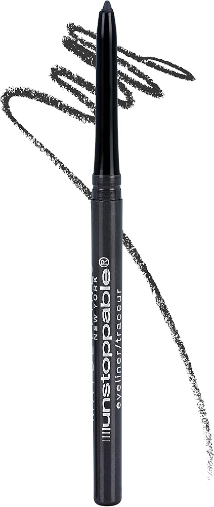 Maybelline Unstoppable Waterproof Mechanical Grey Eyeliner Pencil, Easy to Apply, Smooth Glide, Up to 24 Hour Wear, Pewter