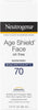 Neutrogena Age Shield Face Oil-Free Sunscreen Lotion with Broad Spectrum SPF 70, Non-Comed - Image 2