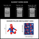 Northwest Character Hugger Pillow & Silk Touch Throw Blanket Set, 40" x 50", Spider-Man - Fearless Spidey