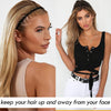 VELSCRUN Headbands for Women 7 Pcs Different Dark Leopard Color Knotted Solid Pearl Head B - Image 3