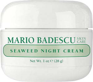 Mario Badescu Seaweed Night Cream for Women Anti Aging Oil-Free Moisturizer with Collagen & Sodium Hyaluronate, Ideal for Combination - Personal Care