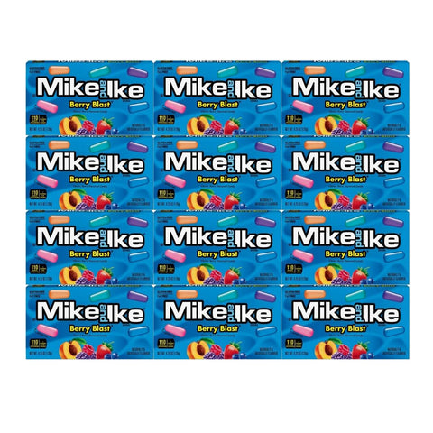 Generic Chewy Candy Mike & Ike Berry Blast, 12 Pack - 4.25 oz Theater Boxes, Fruity Soft Flavorful Snacks for Movies Parties and Anytime Cravings