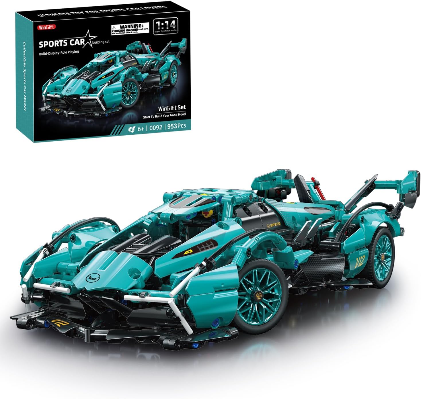 953 Piece Sports Car Building Blocks Toys Boys or Adults Kits, 1:14 Race Car Model Building Set, Adult Collectible Model Cars Set to Build, STEM Super Cars Sets for Boys Girls Age 6-12, 8-14