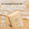 Abib Airy Sunstick Protection Bar SPF50+ Broad Spectrum, Semi-Matte Sunscreen Stick for Oi - Image 2