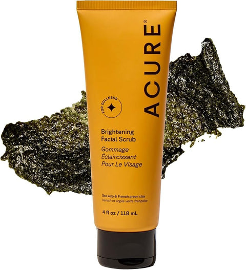 Acure Brightening Facial Scrub - Exfoliating Face Wash - 4 fl oz - Personal Care