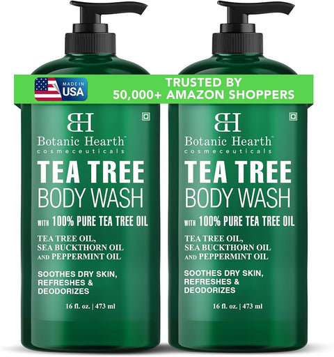 Botanic Hearth Tea Tree Body Wash & Shower Gel – 32 Fl Oz - Personal Care
