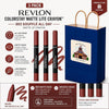 3-Piece Matte Lip Crayon Revlon Gift Set - 003 Souffle All Day Nude Shade, Long Lasting Ve - Image 2
