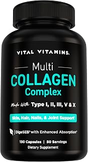Vital Vitamins Multi Collagen Peptides Complex for Women & Men, 150 Pills