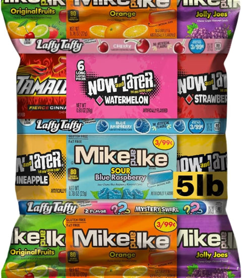 Bulk Candy Mix Variety Pack 5 LB – 96 Count Individually Wrapped Assorted Candy for Parties, Pinatas, Office Snacks, Events, Bulk Treat Bags, Birthday Goodie Supplies