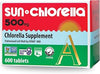 Sun Chlorella 500mg Tablets, 90%+ Pulverized Cell Wall, Non-GMO, 600 Ct