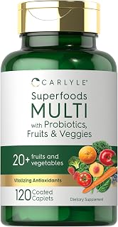 Carlyle Fruits and Veggies Supplement | 120 Coated Caplets