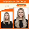Full Shine Itip Human Hair Extensions, Brown Blonde Highlights 18 Inch - Image 5