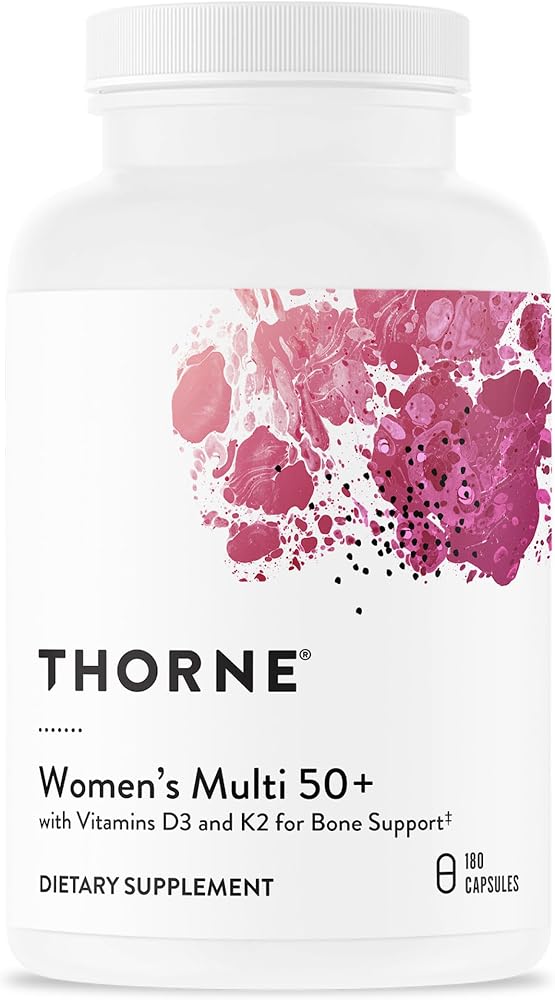 THORNE Women's Multi 50+, Comprehensive Daily Multi-Vitamin, 180 Capsules