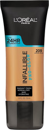 L'Oreal Paris Makeup Infallible Up to 24HR Pro-Glow Foundation, Caramel Beige, 1 fl oz. - Personal Care