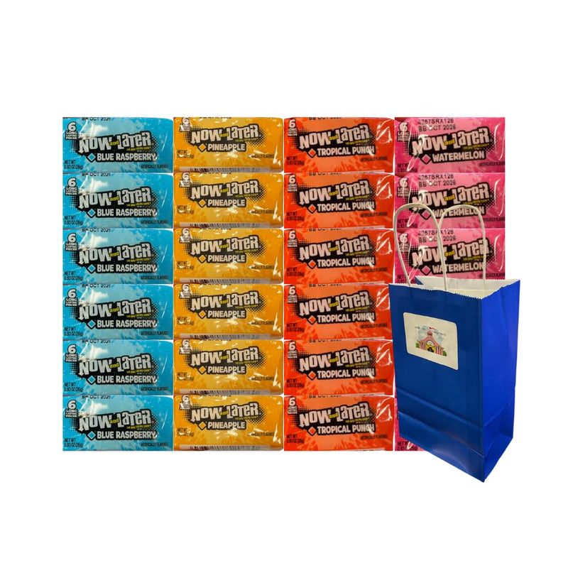 Now and Later Assorted Fruit Candy Chews 24 Count Pack
