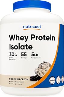 Nutricost Whey Protein Isolate (Cookies N Cream) 5LBS