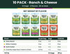 Big Top Deal USA Variety 10 Pack Ranch & Cheese, Zesty Ranch, White Cheddar, Garlic Butter - Image 3