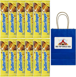 Butterfinger Full Size Candy Bars, Crispety crunchety peanut buttery Candy, 1.9 oz Bars, Individually Wrapped - Personal Care