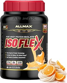 ALLMAX ISOFLEX Whey Protein Isolate, Orange Dreamsicle, 2 lb