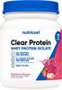 Nutricost Clear Whey Protein Isolate Powder (Strawberry Banana) 1 LB - 20g Protein Per Serving, Zero Added Sugar, Easy-Mix WPI Drink, Gluten-Free, GMO-Free, 17 Servings
