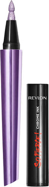 Revlon So Fierce! Chrome Ink Liquid Eyeliner, Longlasting Bold Metallic Pen Liner with Dip Ink Cap for Pearl, Shimmer Blend, 904 Ultraviolet Foil, 0.03 oz. - Eye Makeup - Beauty