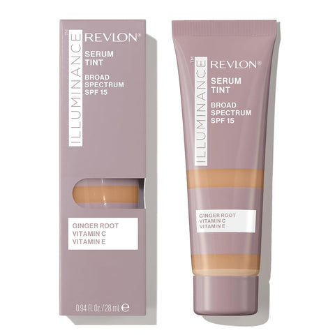Revlon Illuminance Tinted Serum, Triple Hyaluronic Acid, Evens Out Skin Tone Over Time - Hazel, Beige (0.94 Fl Oz)