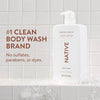 Native Clean Body Wash, Gentle & pH-balanced for Sensitive Skin, 24-Hr Freshness for Women - Image 2