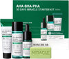 Some BY MI AHA BHA PHA 30Days Starter Kit - Toner 1.01Oz, Serum 0.33Oz, Cream 0.7Oz, Cleansing Bar 1.05Oz - Mild Exfoliating Daily Skin Care Set - Skin Wastes, Sebum, Oiliness Care - Korean Skin Care