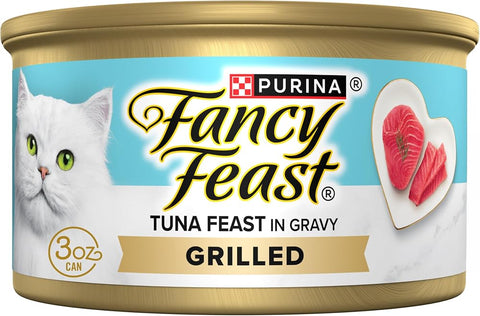 Purina Fancy Feast Grilled Tuna Feast Wet Cat Food in Gravy (24) 3oz Cans