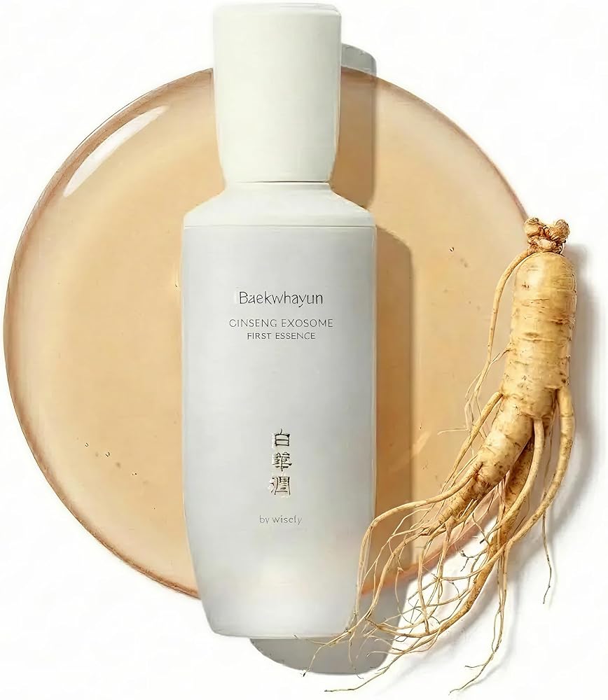 Ginseng Exosome First Essence | Hydrating, Targets Wrinkle & Dullness, Dark Spot Remover, Nourishing, glow serum, Barrier Supporting, korean Anti-Aging essence for face (100ml / 3.38 fl. oz.)