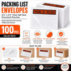 BIGTOPDEALSUSA Packing List Envelopes 4.5 x 5.5 Inch Clear Self Seal Document Pouches for  - Image 2