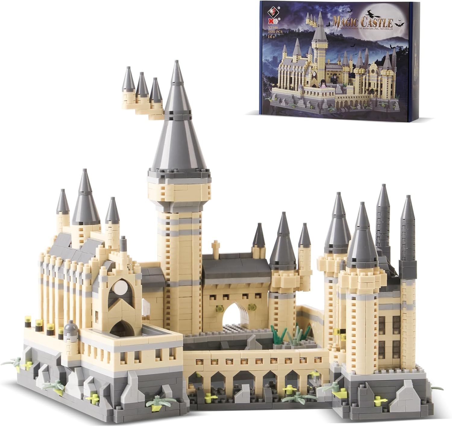 2680PCS Harry Magic Castle Micro mini Building Blocks Toys Sets(Gift Box)