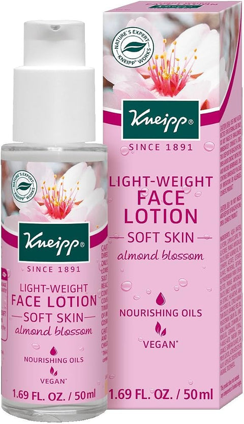 Kneipp Lightweight Face Lotion, Almond Blossom, 1.69 fl. Oz.
