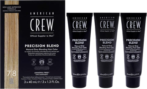 American Crew Men's Temporary Hair Color, Temporary Hair Dye, Natural Gray Coverage, Light, 1.35 Fl Oz