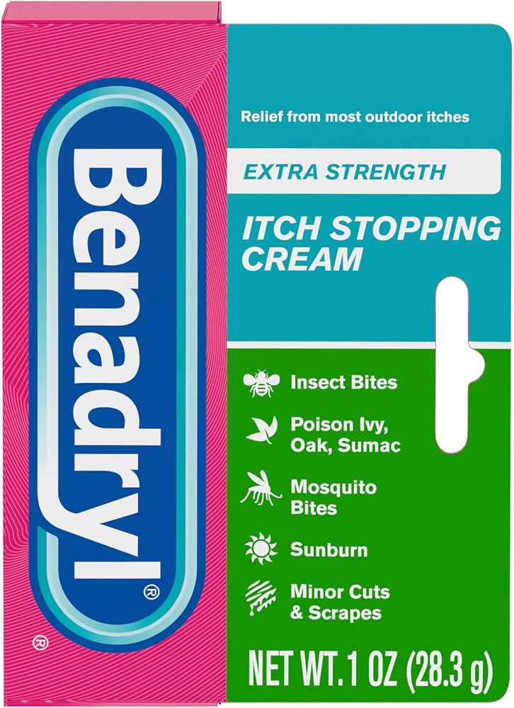 Benadryl Extra Strength Itch Stopping Cream, Diphenhydramine HCl, 1 oz - Personal Care