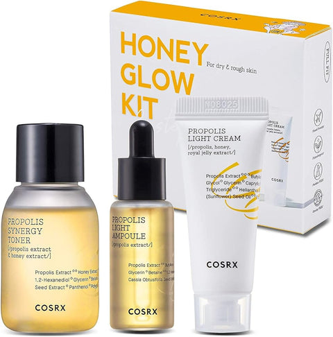 Cosrx Honey Glow Kit, Propolis Toner, Serum & Cream, Travel Size Set - Personal Care