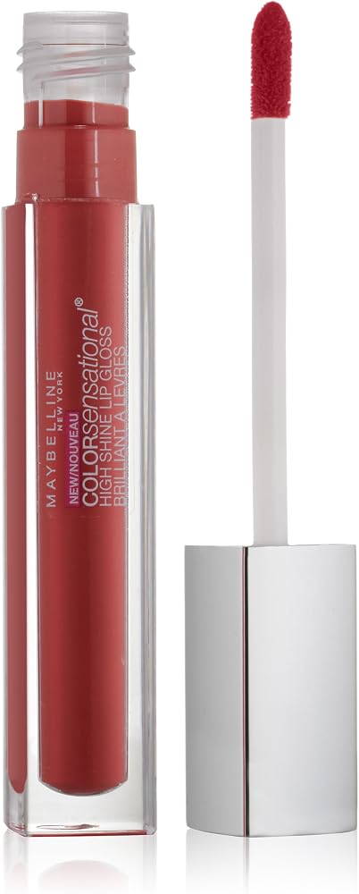 Maybelline New York Color Sensational High Shine Gloss, Gleaming Grenadine, 0.17 Fluid Ounce